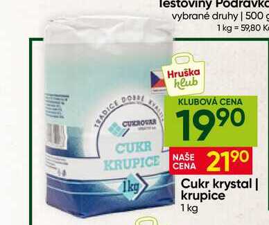 Cukrovar Vrbátky Cukr krystal 1kg