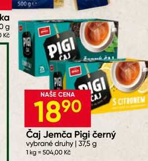 Jemča Pigi černý vybrané druhy 37,5 g