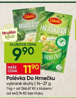 Vitana Polévka Do Hrnečku vybrané druhy 14-27 g
