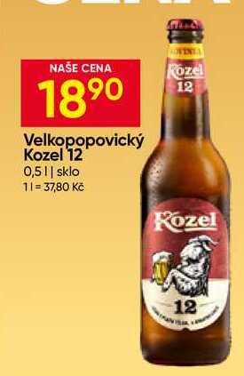 Velkopopovický Kozel 12 0,5l sklo 