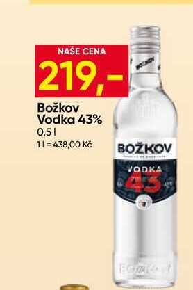 Božkov Vodka 43% 0,5l