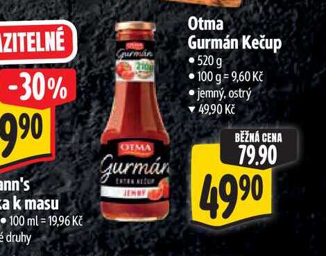 Otma Gurmán Kečup 520 g
