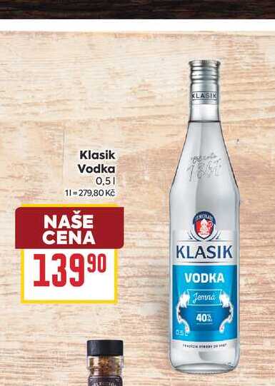 Klasik Vodka 0,5l v akci
