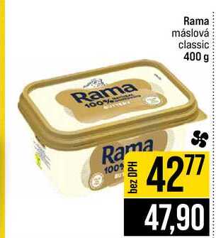 Rama máslová classic 400 g  v akci