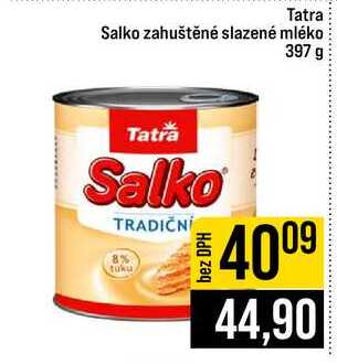Tatra Salko zahuštěné slazené mléko 397 g