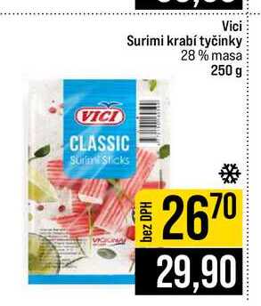 Vici Surimi krabí tyčinky 28% masa 250 g 
