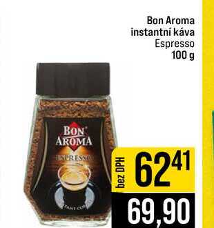 Bon Aroma instantní káva Espresso 100 g  v akci
