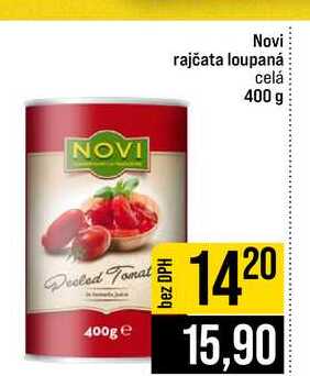 Novi rajčata loupaná celá 400 g 