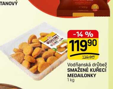 SMAŽENÉ KUŘECÍ MEDAILONKY 1 kg