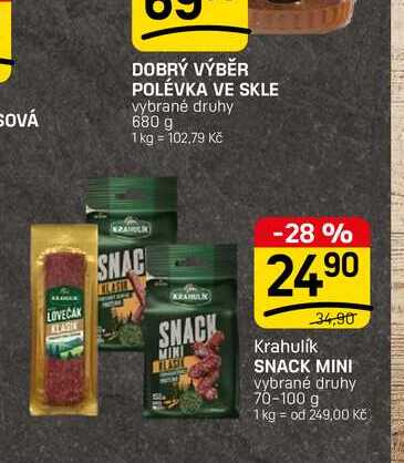 SNACK MINI vybrané druhy 70-100 g