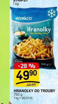 HRANOLKY DO TROUBY 750 g 