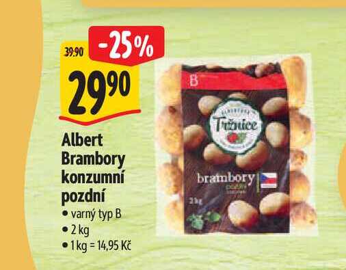 Albert Brambory konzumní pozdní varný typ B 2 kg