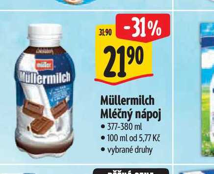 Müllermilch Mléčný nápoj 377-380 ml