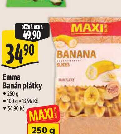   Emma Banán plátky  250 g 
