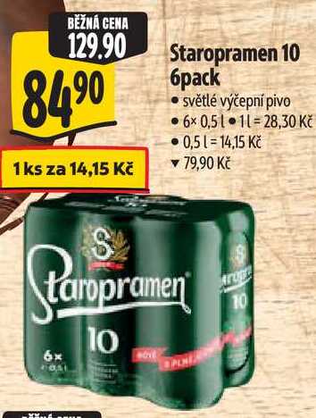 Staropramen 10 6pack, 6x 0,5 l