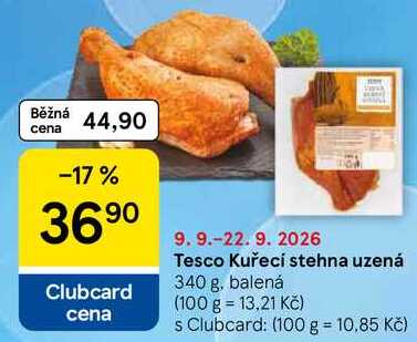 Kuřecí stehna uzená, 340 g, balená