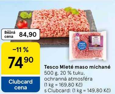 Tesco Mleté maso míchané, 500 g