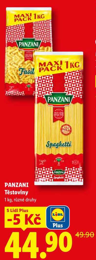 PANZANIA Těstoviny, 1 kg