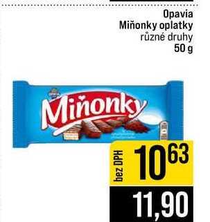 Opavia Miňonky oplatky různé druhy 50 g 