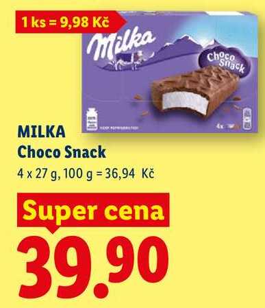 MILKA Choco Snack, 4 x 27 g