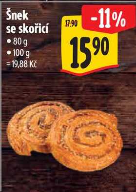 Šnek se skořicí, 80 g