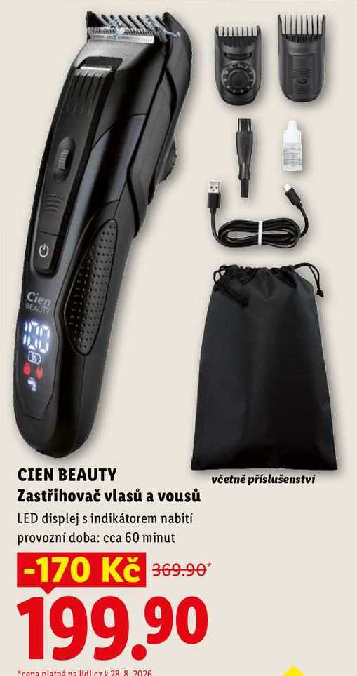 CIEN BEAUTY Zastřihovač vlasů a vousů