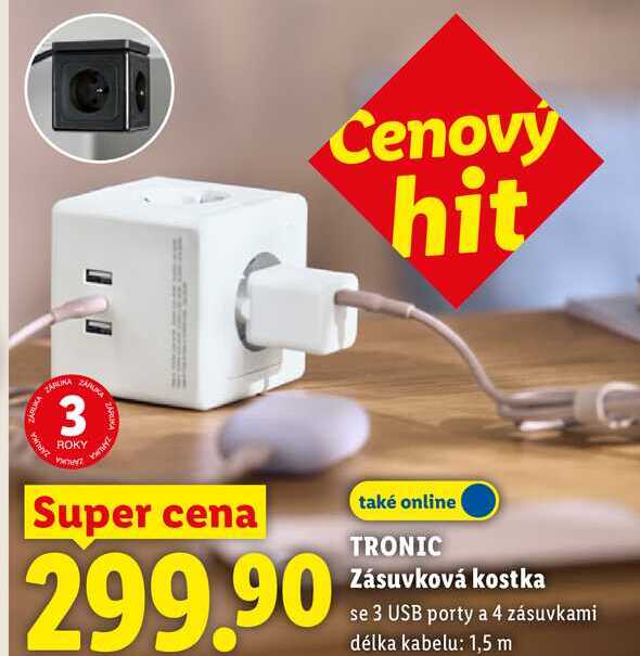 TRONIC Zásuvková kostka