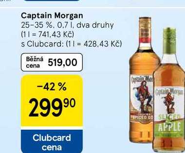 Captain Morgan 25-35 %, 0.7 l