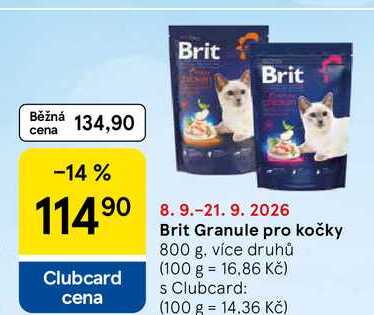Brit Granule pro kočky, 800 g