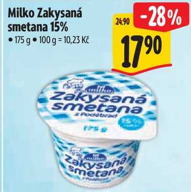 Milko Zakysaná smetana 15%, 175 g