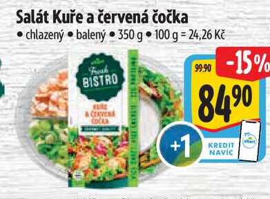 Salát Kuře a červená čočka, 350 g