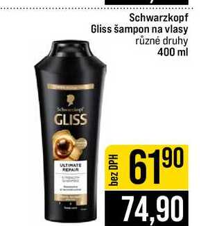 Schwarzkopf Gliss šampon na vlasy různé druhy 400 ml