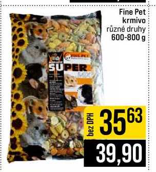 Fine Pet krmivo různé druhy 600-800 g