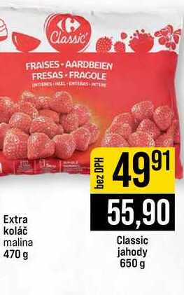 Classic jahody 650 g