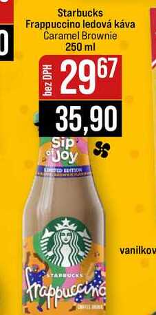 Starbucks Frappuccino ledová káva Caramel Brownie 250 ml
