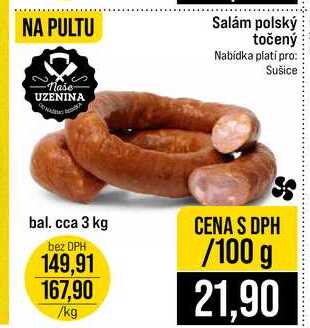 Salám polský točený 100g