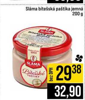 Sláma bítešská paštika jemná 200 g