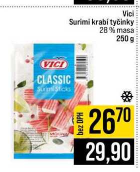Vici Surimi krabí tyčinky 28% masa 250 g
