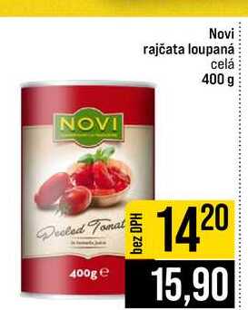 Novi rajčata loupaná celá 400 g
