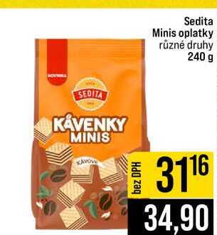 Sedita Minis oplatky různé druhy 240 g