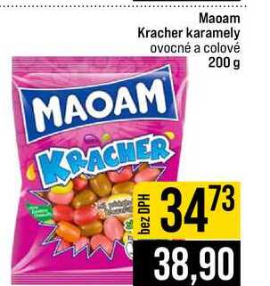 Maoam Kracher karamely ovocné a colové 200 g