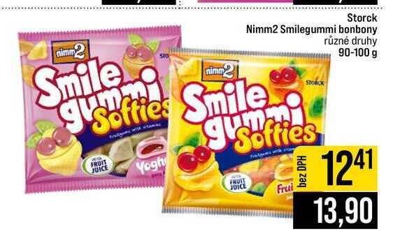Storck Nimm2 Smilegummi bonbony různé druhy 90-100 g