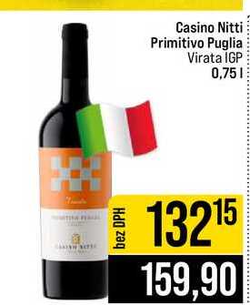 Casino Nitti Primitivo Puglia Virata IGP 0,75l