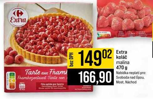 Extra koláč malina 470 g