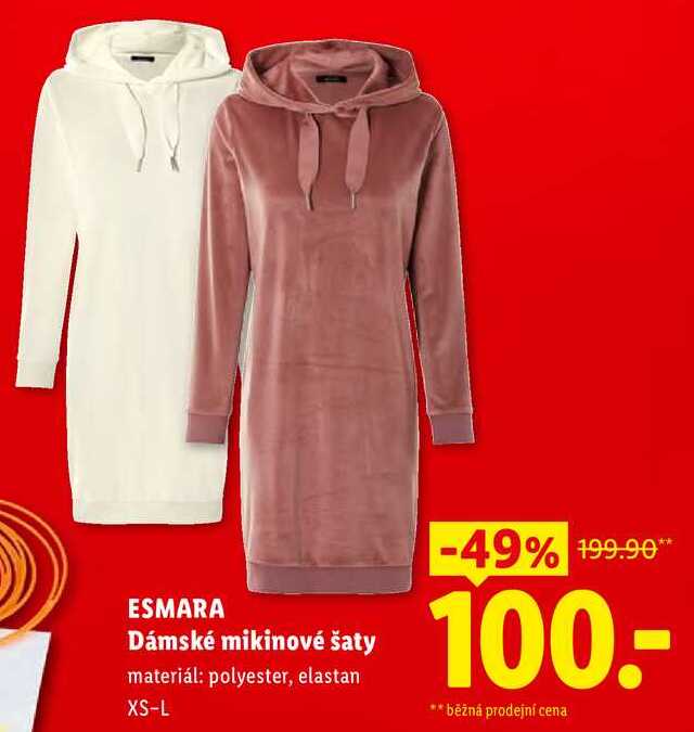 ESMARA Dámské mikinové šaty