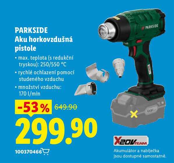 PARKSIDE Aku horkovzdušná pistole