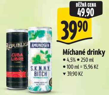 Míchané drinky, 250 ml