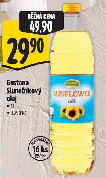 Gustona Slunečnicový olej, 1 l