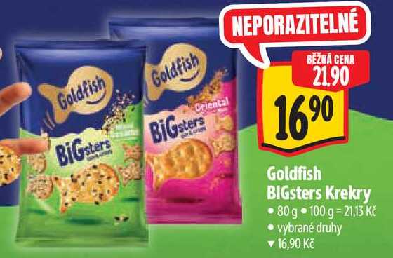 Goldfish BIGsters Krekry, 80 g