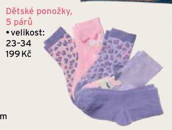 Dětské ponožky, 5 párů 